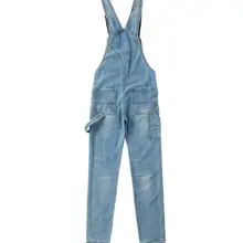 Новинка; повседневные джинсовые комбинезоны брюки