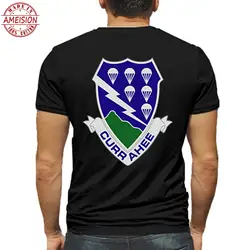 2019 Новая летняя Стильная мужская футболка 506th Parachute argance Regi мужская футболка US Army USAR Второй мировой войны черная рубашка с коротким рукавом