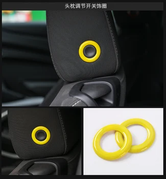 

ABS Fashion Yellow Seat Adjust Button Decorated Frame For Chevrolet Camaro 2017 2018 AAA037E