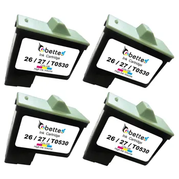 

4PK,Color Ink Cartridge for Lexmark 26 Printer X1250 X1270 X2225 X2230 X2250 X3300 X3315 X72 X74 X75 X75 M Z13 Z23 Z24 Z25 Z25 L