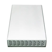 Portable hard disk box 3.5 inch silver aluminum shell hard drive case sata usb 2.0 hdd enclosure support esata hdd disco U35YAU2