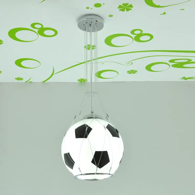 

Modern Football Basketball Children's Room Pendent Lights Creative Cartoon Kid Bedroom Lamp Boys Room Pendant Light