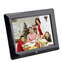 Батарея 8 дюймов цифровая фоторамка светодиодный HD 800*600 экран электронный альбом для фотографий Музыка Видео перезаряжаемый