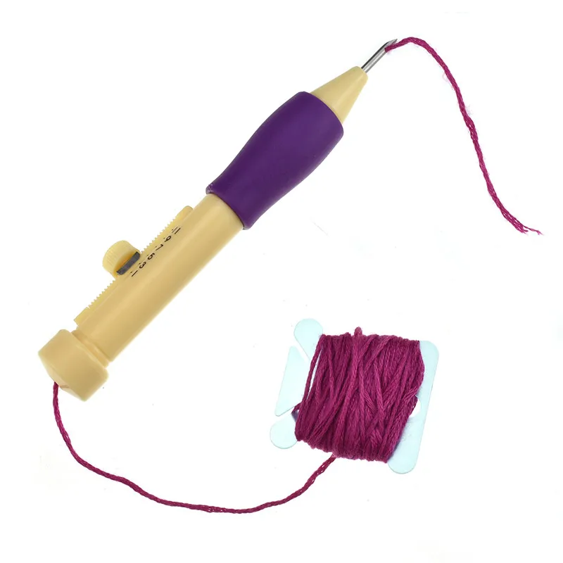 Magic Embroidery Pen Punch Needle Set 3 Needles 2 Threaders Sewing Craft Tools DIY Craft Knitting Sewing Tool for Embroidery (10)