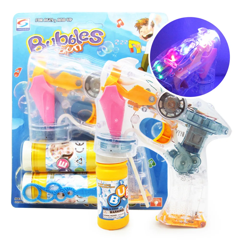 Water Blowing Bubble Gun Toys Soap Bubble Blower Machine Toys For Kids Children Outdoor Creative Cartoon Animal Light Gift
