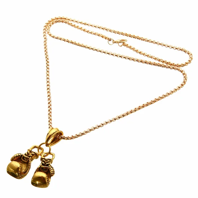 Men Bling Boxing Gloves Pendant Necklace With Rope Chain Silver Gold Color  Iced Out Cubic Zircon Hip Hop Jewelry247H From Uxkst, $15.52 | DHgate.Com