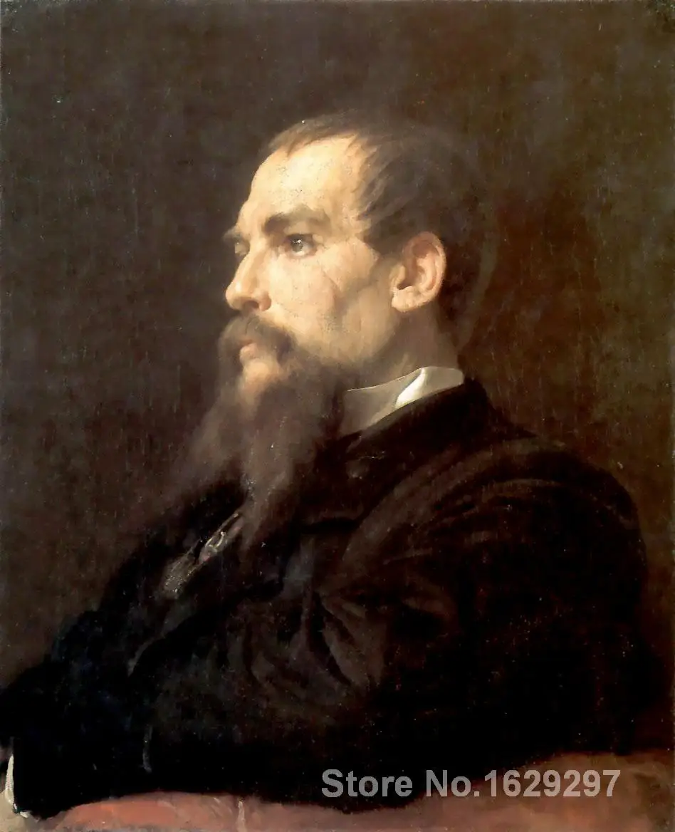 

Richard Burton painted by Frederic Leighton by Frederic Leighton Canvas art Painting High quality Hand painted