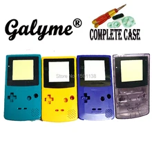 Полный комплект, 4 цвета, выбор корпуса, подходит для GameBoy, цветной пластиковый чехол, запасная часть с резиновыми подушечками, игра для мальчиков, консоль