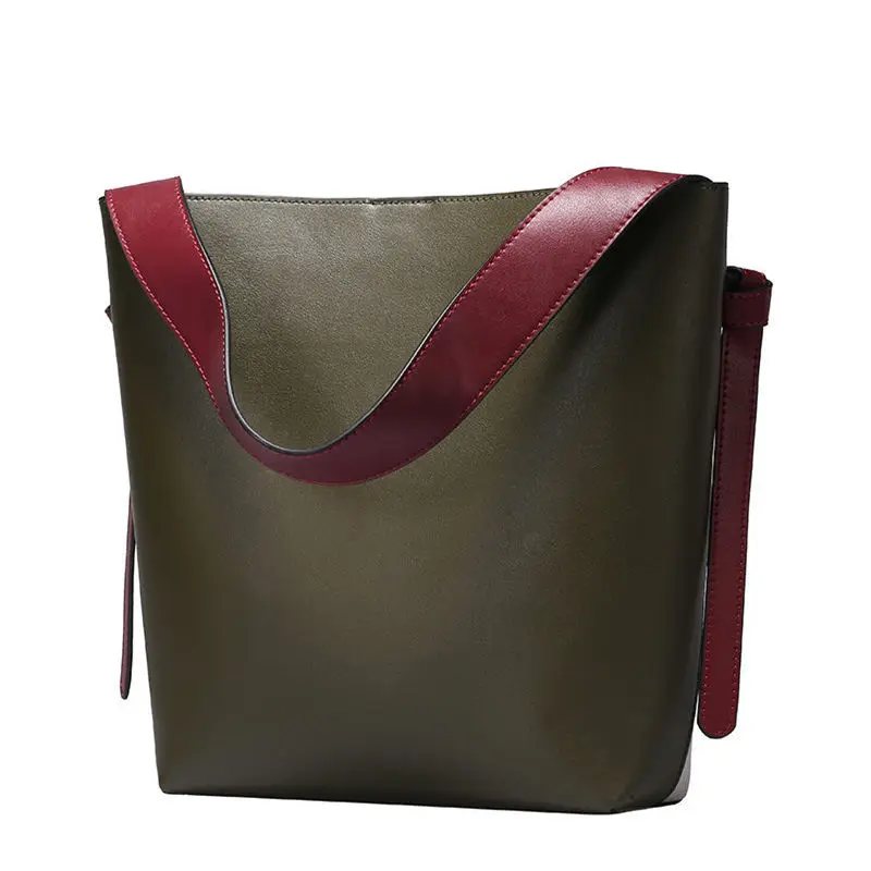RanHuang Новинка женские роскошные сумки высокого качества из натуральной кожи женские большие сумки-тоут модные сумки на плечо красные