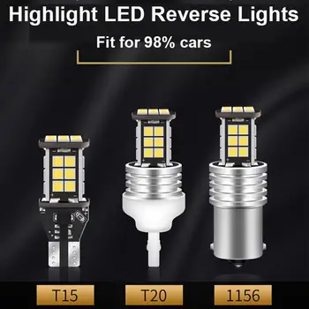 

2PCS W16W T15 LED Bulbs P21W LED Canbus OBC Error Free Backup Light 6000K 6500K LED Bulbs Car reverse lamp 3030SMD T20-W21W 1156