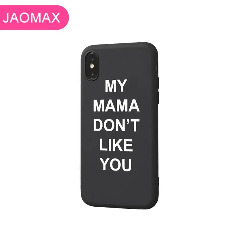 Jaomax Мягкая силиконовая задняя крышка письмо Цитата конфеты цветной чехол для