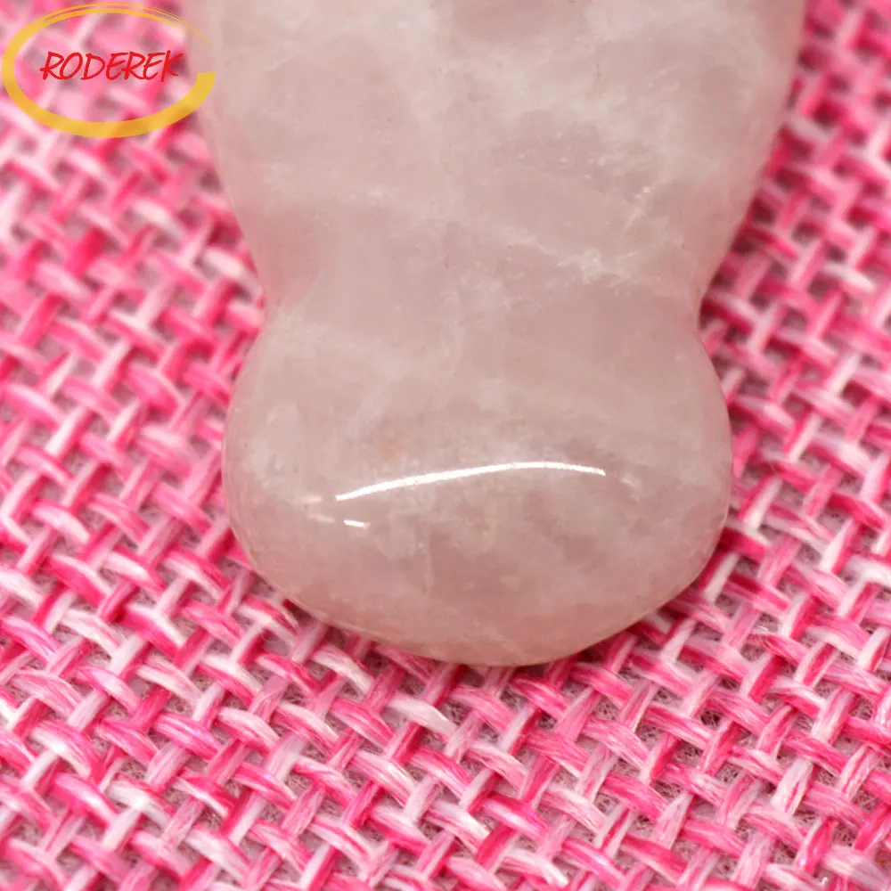 Розовый кварц Guasha доска натурального нефрита гуа ша инструменты для тела выскабливание пластины анти-стресс Китай массаж устройства