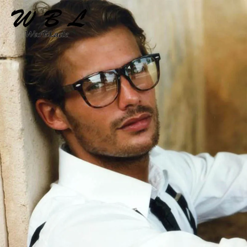 Eyeglasses Frames Square Eyeglasses Crystal Clear Transparent Frame