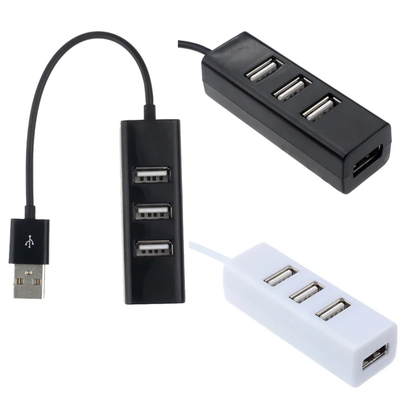 CARPRIE USB 2,0 Hub адаптер мини-usb 2,0 Hi-Скорость 4-Порты и разъёмы разветвитель адаптер для ПК компьютер