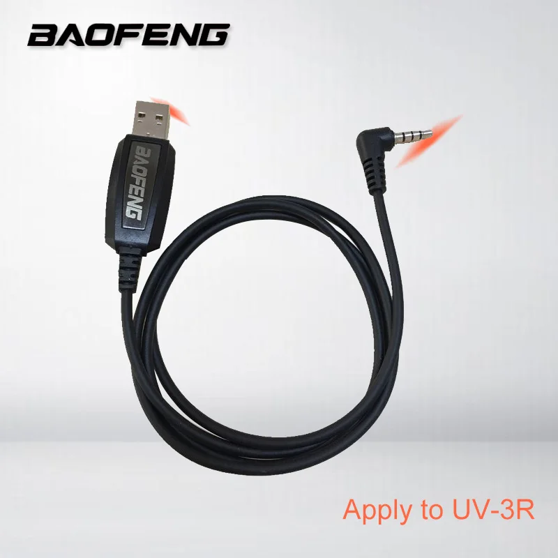 

Baofeng UV-3R Programming Cable UHF VHF Walkie Talkie Accessories Two way radio Portable CB Ham Radio Station uv 3r