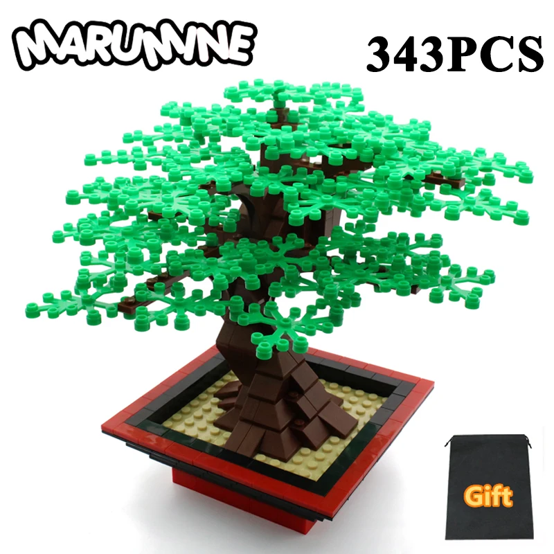 

Marumine Miniature Tree Blocks Plant Accessories Grass Parts Building Blocks Decoration Bonsai MOC Scene Bricks Model