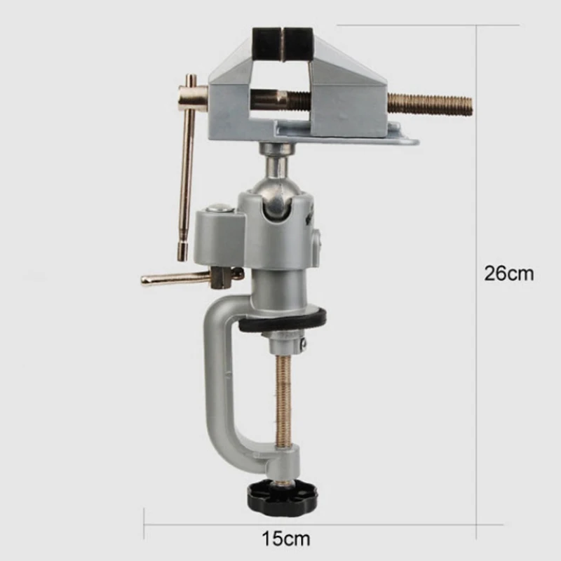 Мини-тиски Инструмент алюминиевый маленький хобби ювелира зажим на Настольный зажим токарный станок 30 мм настольный винт тиски скамья зажимной винт тиски