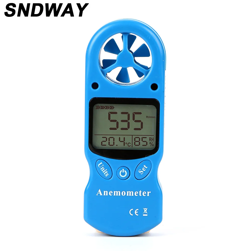 3 In1 Laser Tachometer Digital Wind Speed Meter Toerenteller Sensor Digitale Anemometer for Humidity and Temperature