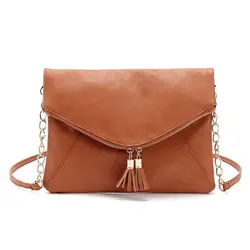 Auhwone бренд Для женщин сумка кисточкой раза Обложка слинг для девочек плечо сумка через плечо конверт Bolsas дамы сумочку клатчи