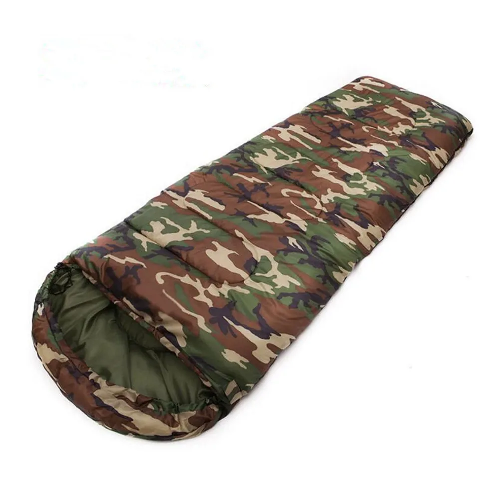 Outdoors Warm Camouflage Sleeping Bag Mountaineering Camp Camping Adult