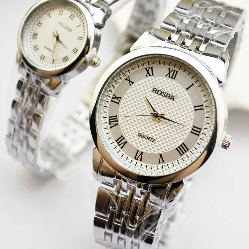 Korean Version Of High-end Men's Watch Quartz Watch Steel Belt Waterproof Watch Casual Lovers Watch Manufacturers Direct Jhlf