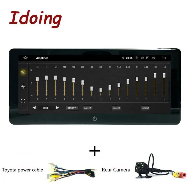 Idoing 2Din 10,2" PX5 4G+ 64G Android 9,0 8 ядерный для универсального автомобиля gps DSP радио плеер 2.5D ips навигация Мультимедиа Bluetooth - Цвет: toyota and camera