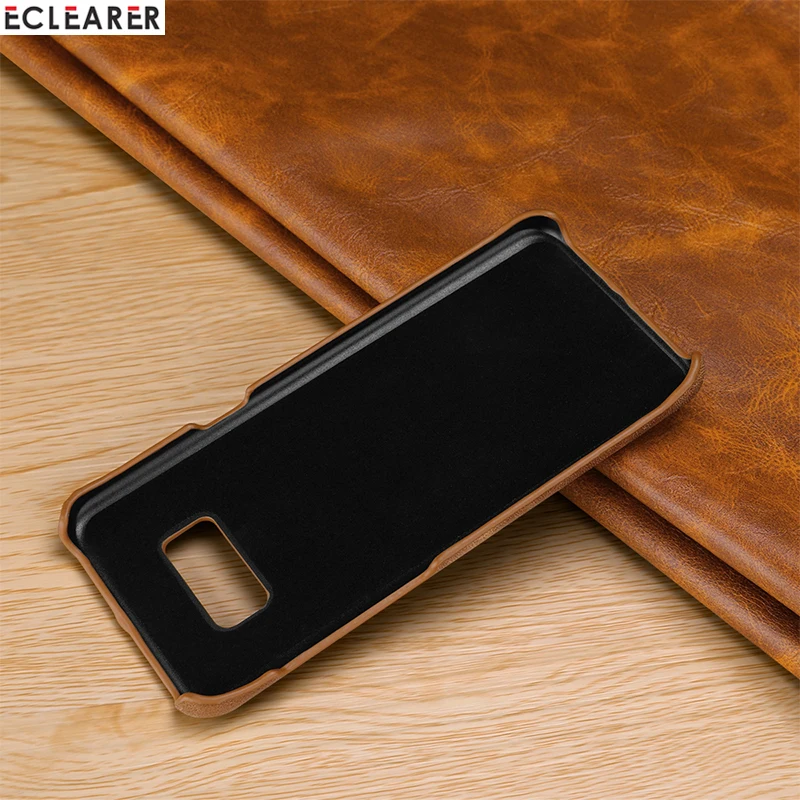 Чехол из натуральной кожи для Samsung S8 задняя крышка Galaxy S8/ Plus роскошные Прошитые