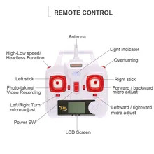 SYMA X5HC Drohne 2.0MP HD Camera Aviao Drones RC Quadcopter Headless Mode High Hold Mode Function 2.4GHz 4CH 6 Axis Gyro Drone