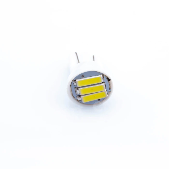 2X T10 3 SMD 7014 светодиодный 3SMD 7020 1 Вт белый синий красный зеленый желтый W5W светильник