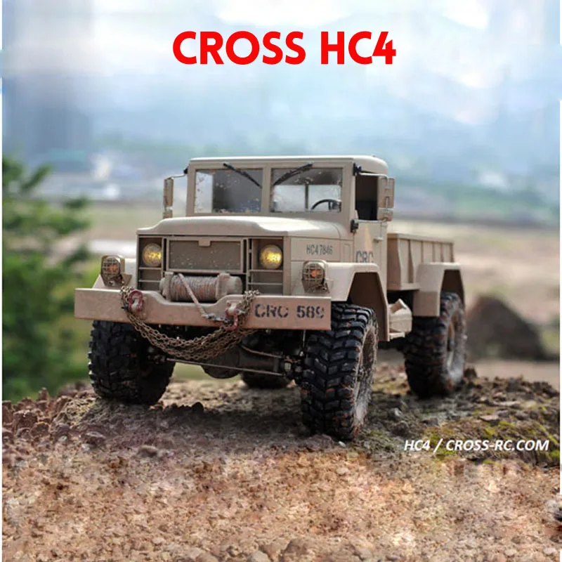 RC car CROSS HC4 4WD 1/10 Scale Off Road Military Truck Crawler radio