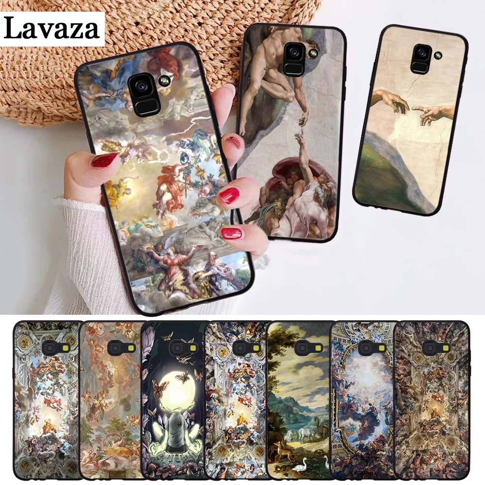 Lavaza Версаля создания силиконовый чехол для Samsung A3 A5 A6 плюс A7 A8 A9 A10 A30 A40 A50 A70 J6 A10S A30S
