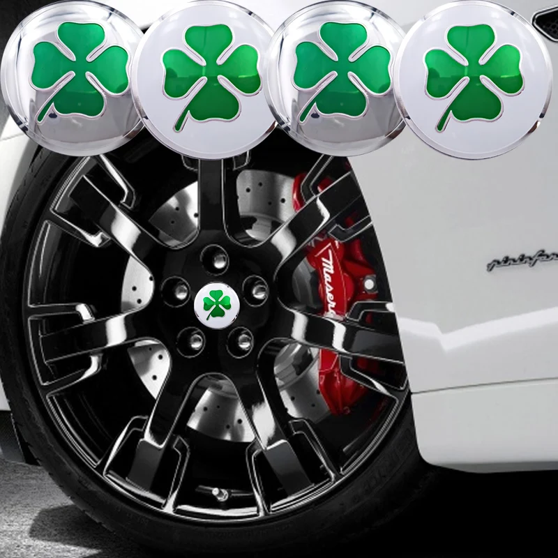 4 шт. эмблема клевера на удачу для Alfa Romeo|Наклейки автомобиль| |