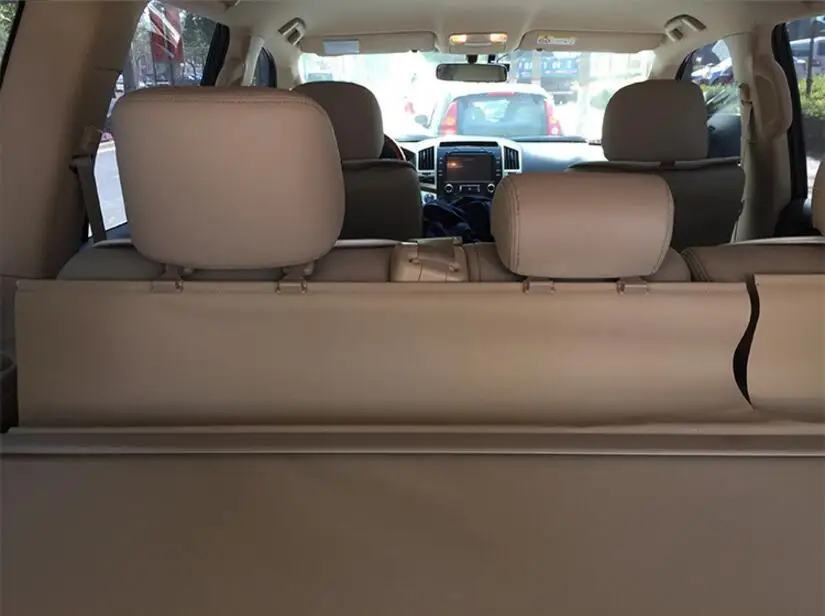 JINGHANG автомобиль задний багажник защитный лист для багажника Обложка для TOYOTA Land Cruiser LC200 2008- черный бежевый