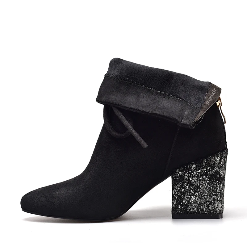 Suede angle boots Perixir 2017 new style ankle boo