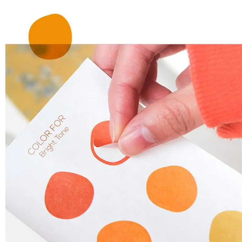 Irregular Round Macaron Stickers Paper Clear Decoration Creative Geometric Adhesive Sticker Kawaii School Supply Bullet Journal
