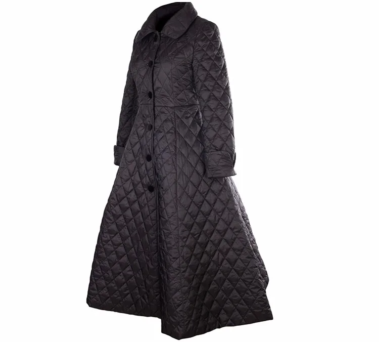 30-для женщин в винтажном стиле 50s Одри Хепберн лоскутное шитье длинное Свободное пальто размера плюс 4xl плащ abrigos mujer casaco