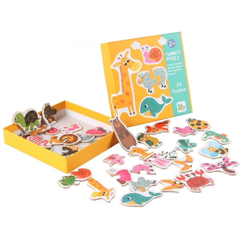Kopen Kinderen Grote Matching Puzzel Games Vroeg Leren Card Mijn Eerste Puzzel Speelgoed voor Kinderen Kids Educatief Speelgoed Gift Jongen