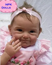 2016 New NPK Silicone Reborn Baby Dolls In Pink About 22 Inch Lovely Doll Reborn For Baby Gift Bonecas Bebe Reborn Brinquedos