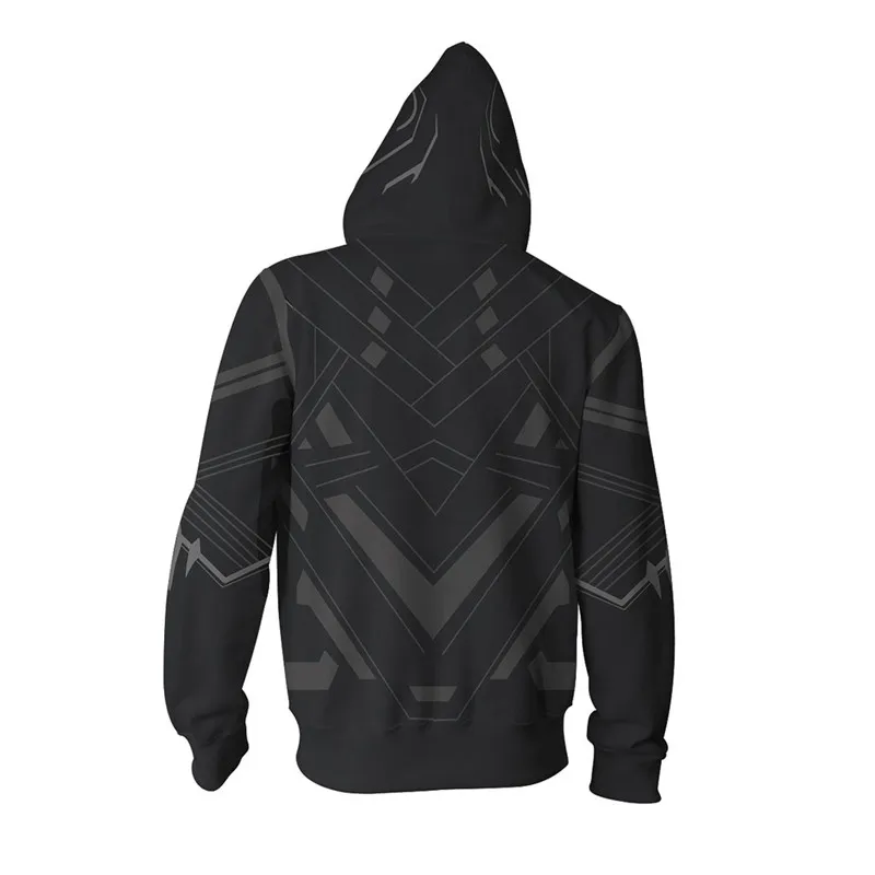 Fans Wear Sweatshirt Superhero Black Panther 3D Prined Hooded Sweatshirts Cosplay Men Hoodie