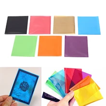 50 шт./лот, цветные Матовые чехлы для карт, защита для карт для торговых карт, чехол для карт Pkmn/YU-GI-OH, 6,5 см X 9 см