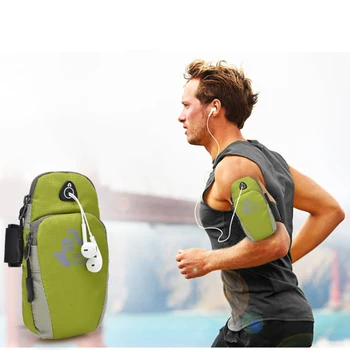 

DuDa Sports Armband Cell Phone Holder Case Arm Band Strap With Zipper Pouch For iPhone x 6 6s 7 Mobile Exercise Running Workout