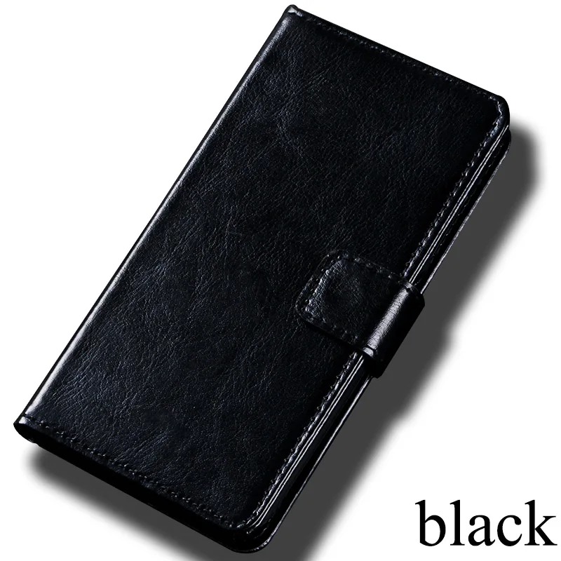 Кожаный чехол-книжка для BQ Aquaris A4.5 E4 E4.5 E5 E6 U Lite Plus U2 fundas стильный защитный чехол-подставка для M4.5 M5 M5.5 - Цвет: Black