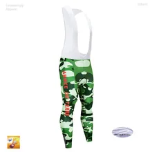 Команда UCI зима камуфляж флис Велоспорт комбинезон велосипедная профессиональная одежда длинный рукав Велоспорт 16D BIB МТБ спортивная одежда