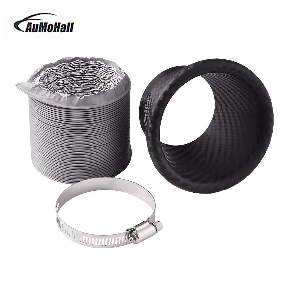 

AUMOHALL 1 Kit Universal Car Turbo Air Intake Pipe Turbine Inlet Pipe Air funnel ABS Around 6 CM Dismeter