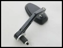 Freeshipping 7 8 Silver Motorcycle Bar End Rear Sidemir side Mirror for Honda Yamaha Kawasaki Suzuki