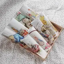 ZENGIA Peter Rabbit цифровая печать окрашенная хлопковая льняная ткань для рукоделия шитье лоскутное домашнее текстильное изделие Декор сумочки