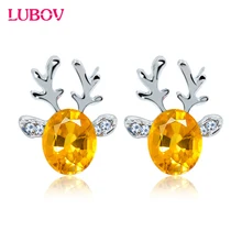 Креативные серьги-гвоздики со стразами в стиле оленей, женские маленькие серьги, милые украшения, рождественский подарок для девушек