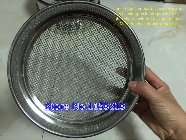 Standard Laboratory Test Sieve Sampling Inspection Pharmacopeia Sieve R30cm 325 Mesh 0 045mm 304 Sus Filter