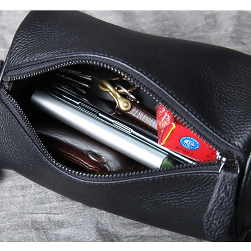 AETOO Head cowhide single shoulder crossbody bag male leather handmade chest bag casual fashion bucket bag