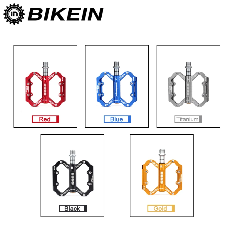 BIKEIN 3 подшипниковые сверхлегкие велосипедные педали для горного велосипеда 9/16